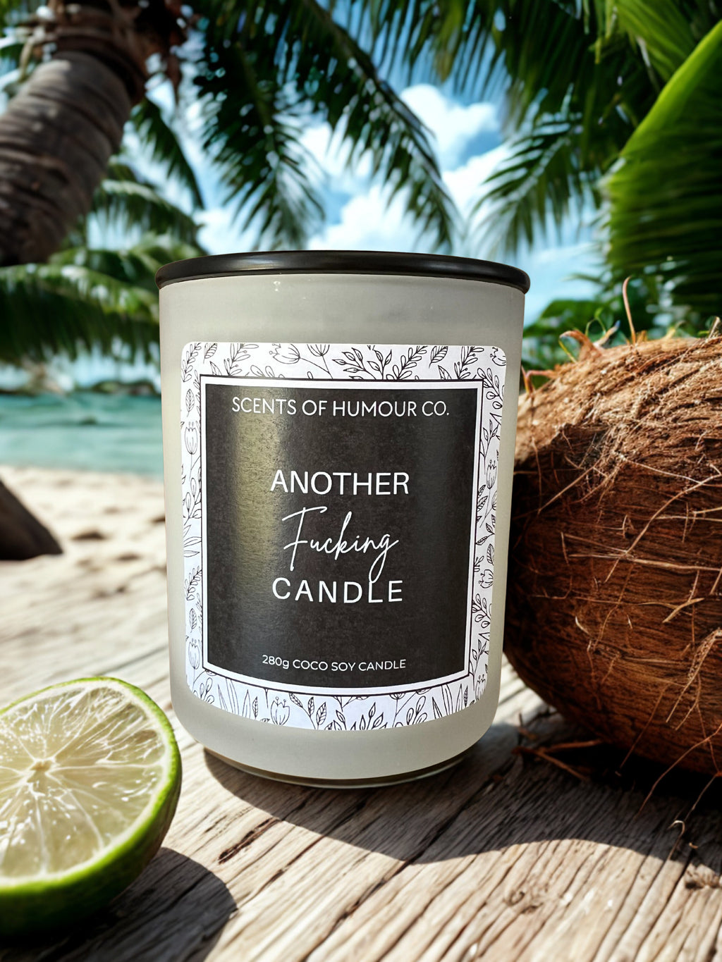Coconut & Lime Scented Candle